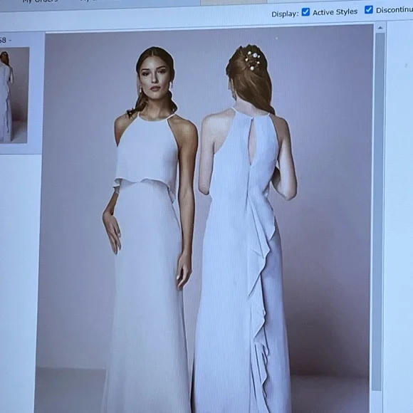 princess polly baby blue dress CHRISTINA WU BRIDES - 15816 main image 0